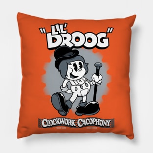 Lil Droog - Rubberhose Vintage Cartoon Clockwork Pillow