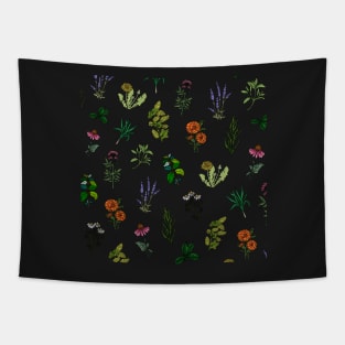 Herbal pattern Tapestry