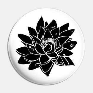 Water Lilly Black Pin