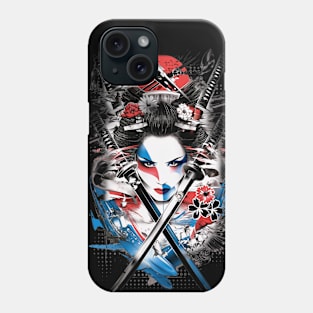 Geishas and Bushido, Eastern Culture Graphic T-shirt 15 Phone Case