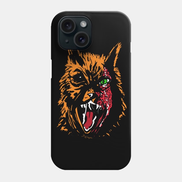 Zombie Cat Phone Case by DougSQ