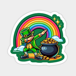 Dabbing Leprechaun St Patricks Day Magnet