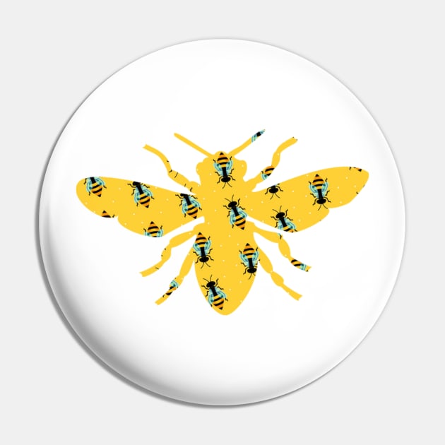 Save the Bees Gifts Pin by gillys