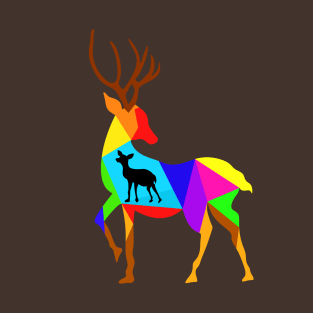 Colorful deer T-Shirt