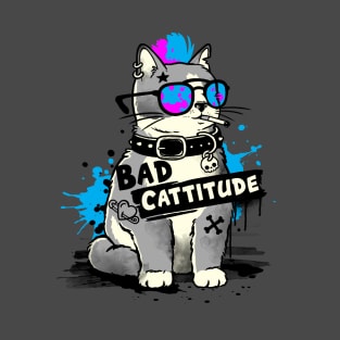 Bad cattitude graffiti T-Shirt