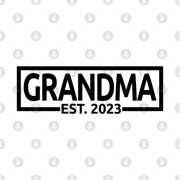 Grandma Est. 2023 - Promoted To Grandma, Grandma To Be - Pregnancy Announcement Gift For Women by Art Like Wow Designs