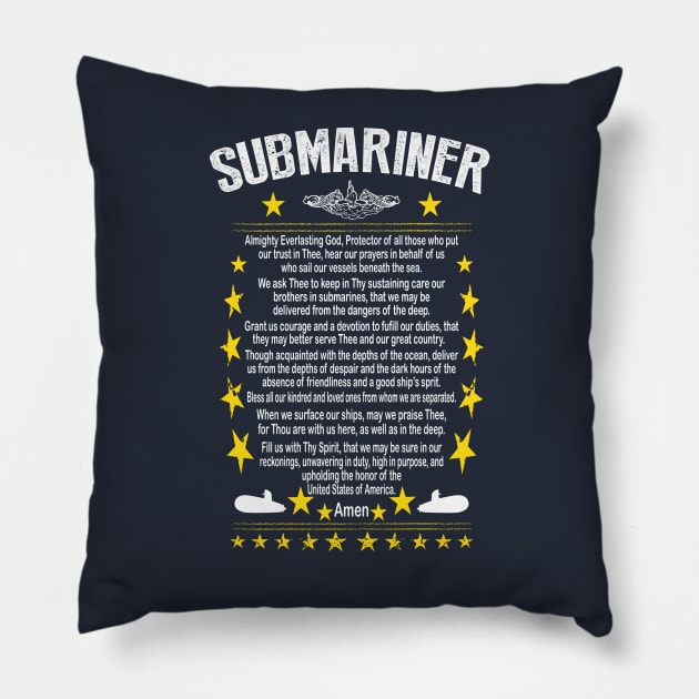 Submariner Prayer Pillow by RelevantArt