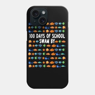 Fish 100 Days Of School Swam By School Of Fish Phone Case