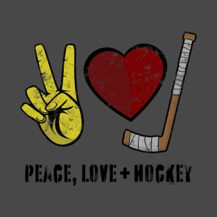 Peace, Love + Hockey T-Shirt