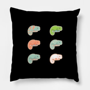 Baby Pastel Chameleons Pillow