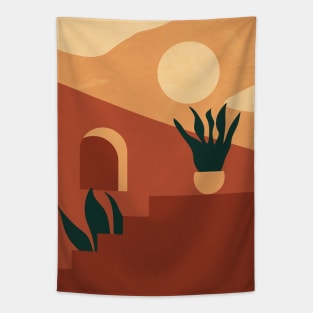 Boho Terracotta Artwork Print, Desert Home Tapestry