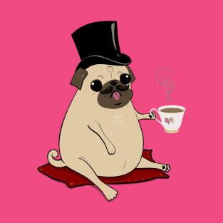 Sir Pugsley, The Gentleman Pug T-Shirt
