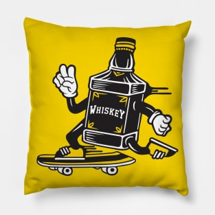 Whiskey Skateboard Pillow