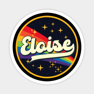 Eloise // Rainbow In Space Vintage Style Magnet