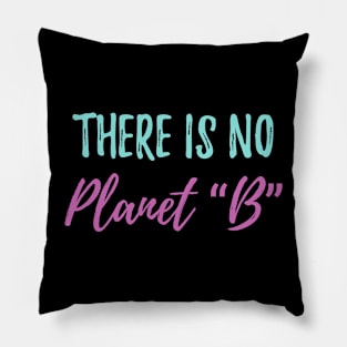 there is no planet b Ecology Saying Pillow