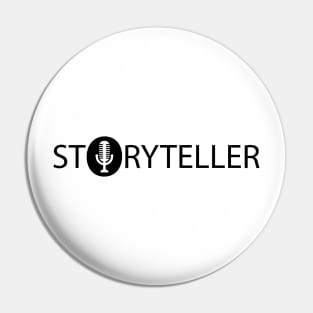 Storyteller artistic typography design Pin