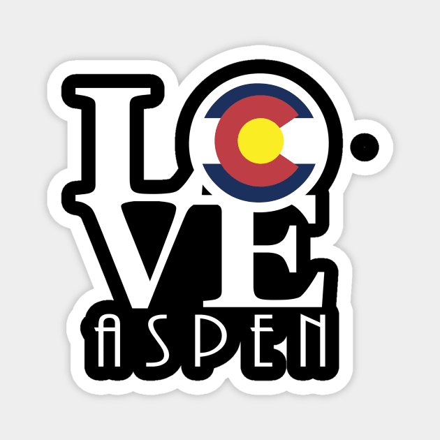 LOVE Aspen Colorado Magnet by HomeBornLoveColorado