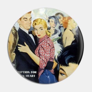 Vintage Romance Comic Book Cover - Boy Meets Girl Pin