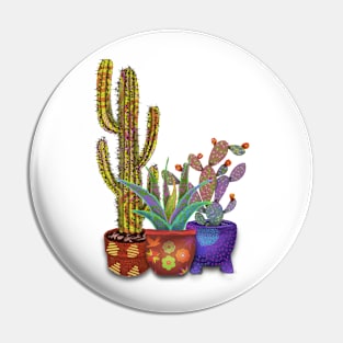 Cactus and bold colours Pin