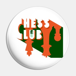 Chess Club Pill Logo Pin