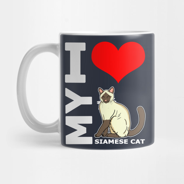 I Love My Siamese Cat Lover Gifts And Pet Owner Design I Love My