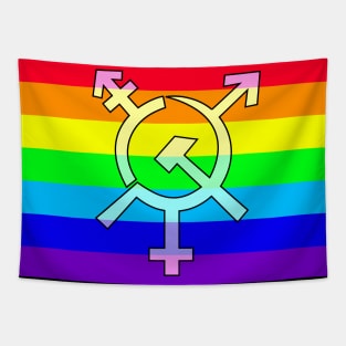 LGBTQ Commie Pride Tapestry
