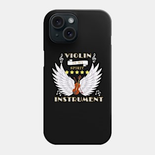 Music instruments are my spirit, violin. Phone Case