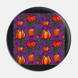 Pumpkin Boys in Purple Pin