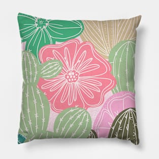 Cactus floral Pillow