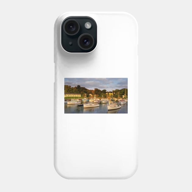 Morning Light on the Perkins Cove Fleet Phone Case by jforno