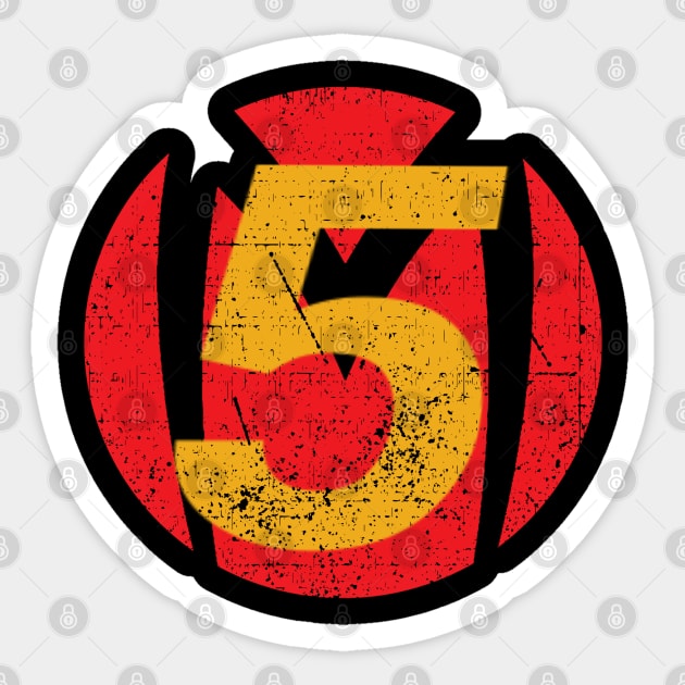 Speed racer number - vintage style - Speed Racer - Sticker | TeePublic