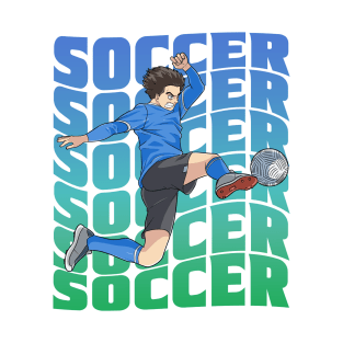 Soccer Player Boys Girls Youth Futbol Lover Gift T-Shirt