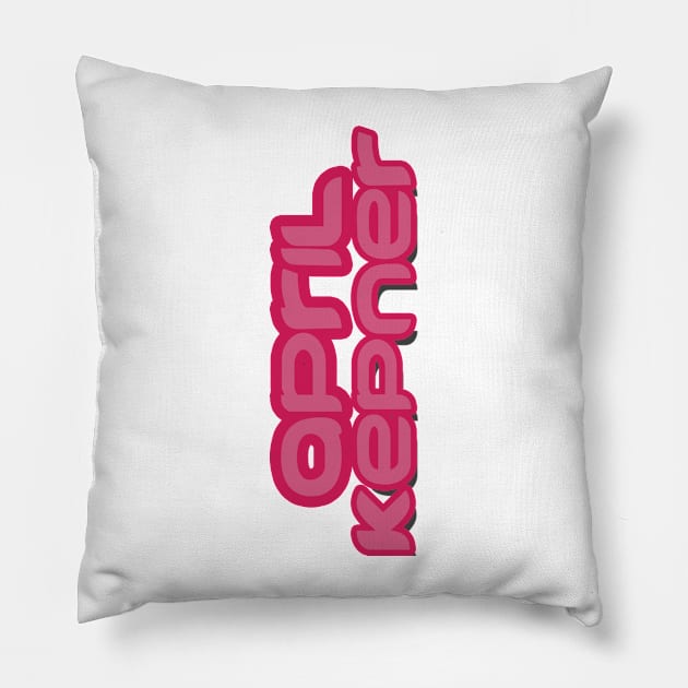 April Kepner Pillow by cristinaandmer