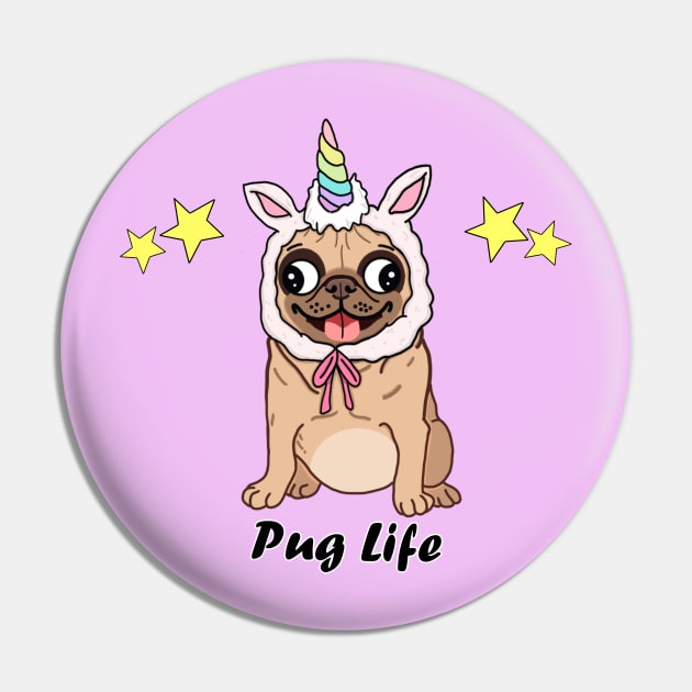 Pug Life Pin by garciajey