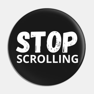 Stop scrolling - social media Pin