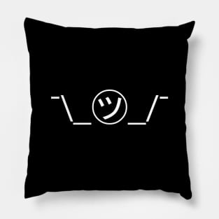 Tsu Kana Shrug Emoticon ¯\_㋡_/¯ Japanese Kaomoji Pillow