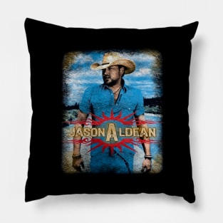 Jason Aldean Vintage Pillow