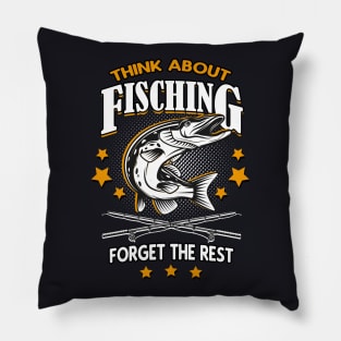 Think about Fishing Pillow