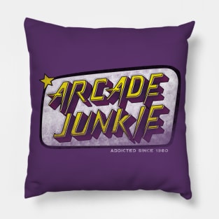 Arcade junkie. addicted since 1980 Pillow