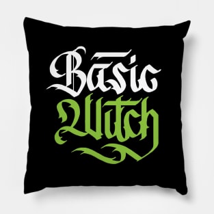 Basic Witch Calligraphy Pillow