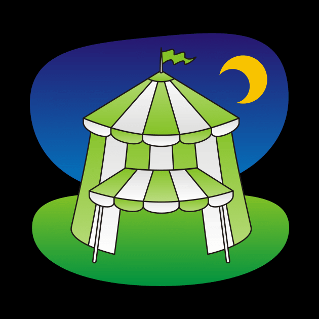 Green Circus Tent by sifis