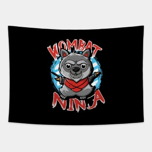 Old Wombat Ninja Tapestry