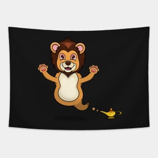 Cute Lion Ghost and Flying Tapestry