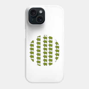 Green Pig Pattern Phone Case