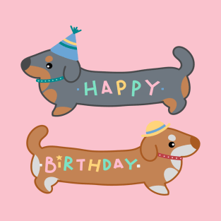 HAPPY BIRTHDAY DACHSHUND T-Shirt