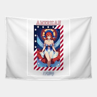 Patriotic Halo Fairy Tapestry