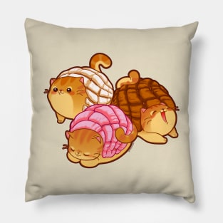 Kawaii Concha Cats Pillow