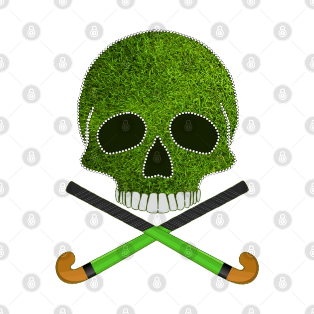 Field Hockey Skull by Nuletto