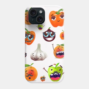 vegetables & fruits | comic characters Phone Case