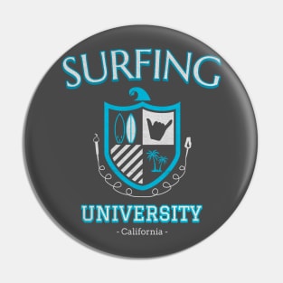 Surfing University Pin